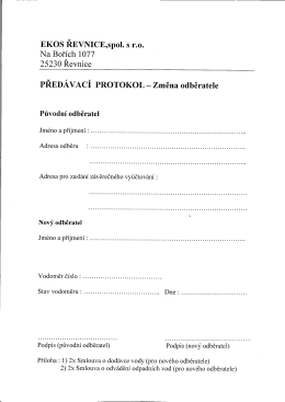 zde - Ekos Řevnice, spol s ro