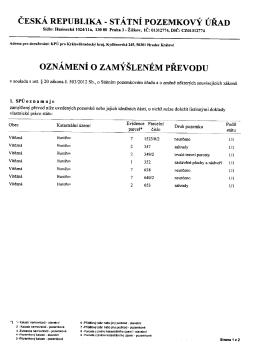 ČESK&Aacute;REPUBLIKA - ST&Aacute;TN&Iacute; POZEMKOV&Yacute; &Uacute;ŘAD