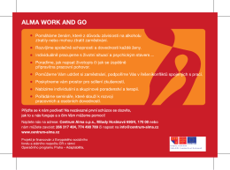 ALMA WORK AND GO - Centrum ALMA, ops