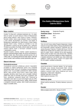 Expertiza – Tre Rose Vino Nobile di Montepulciano DOCG 2012