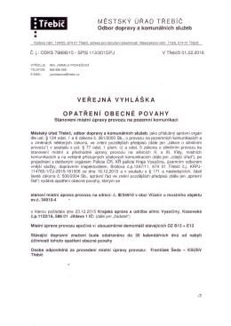 Veřejná vyhláška