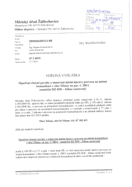 U922_VV_zakaz zastaveni