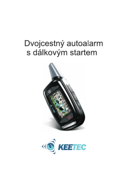 Uživatelsk&yacute; n&aacute;vod Keetec TS 8000