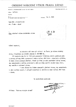 OKRESNÍ NÁRODNÍ VÝBOR PRAHA ZÁPAD`