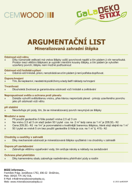 Argumentacny list GDS CZE