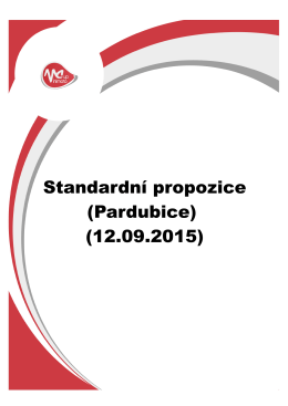 Standardní propozice (Pardubice) (12.09.2015)