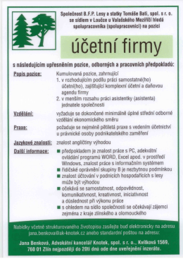 Ú č et n í i i rm y
