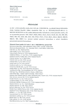 Obecn&iacute; &uacute;řad Jarcov&aacute;