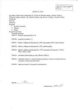 č. 11/2015 ze dne 23.09.2015