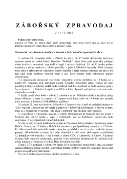 Z&Aacute;BOŘSK&Yacute; ZPRAVODAJ