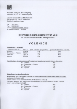 strana 1 - Obec Volenice