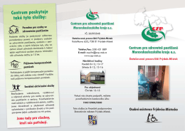 Informačn&iacute; let&aacute;k osobn&iacute; asistence