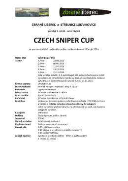 propozice czech sniper cup 2105