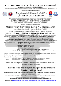Pozvánka 2  - Matica Slovenská