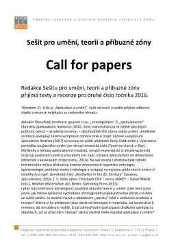 Sešit - call for papers_druhe cislo_2016