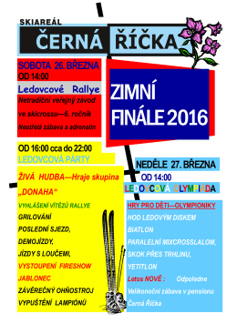 finale 2016 - Černá Říčka