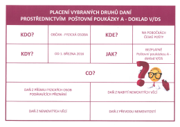 FÚ - Placení vybraných druhů daní poukázkou A