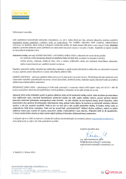 Asistenčn&iacute; služby SČVK