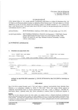 Usnesení 120 EX 25734/14-96