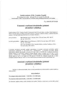 Usnesen&iacute; 0136 EX 3317/15-233