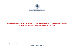 Plik w formacie pdf Prezentacja Prezesa NIK o kierunkach inwestycji