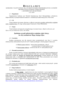 regulamin - Przedszkole Samorządowe Nr 1 w Skawinie