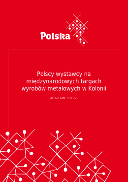 Polscy wystawcy na międzynarodowych targach wyrobów