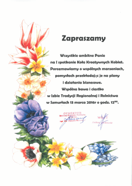 Zapraszamy