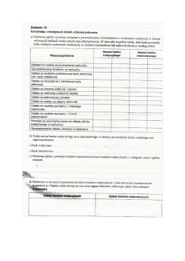 Zadanie 10 Korzystając z dostępnych źródeł, wykonaj polecenia. a