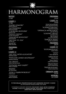 Poznaj harmonogram festiwalu - Fresh Form Film Festival 2016