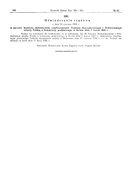 386. Oświadczenie rządowe