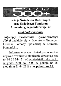 Punkt Informacyjny 500+