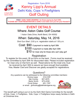 Golf Outing FLyer 2015