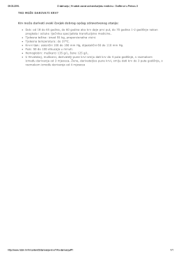 O darivanju | Hrvatski zavod za transfuzijsku medicinu