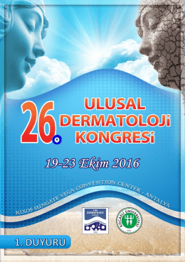 Duyuru İçin Tıklayınız - 26. ulusal dermatoloji kongresi