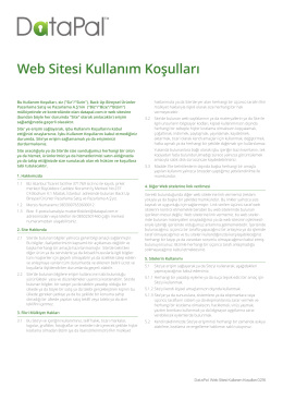 sunbahis Web Sitesi Kullanım Koşulları