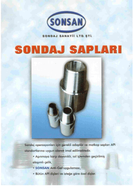 Sondaj Sapları - Sonsan Sondaj