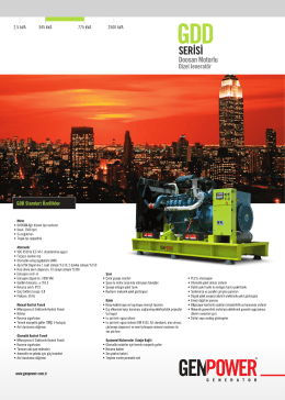 GDD Serisi 94-775 kVA Broş&uuml;r&uuml;