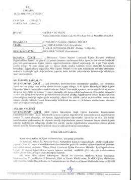 İlgili Karar İçin Tıklayınız