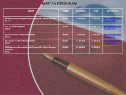 bursa mart ayı eğitim planı 2016