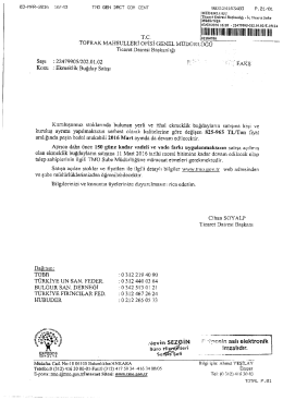 TMO Genel Müdürlüğün`den Ekmeklik Buğday Satışı